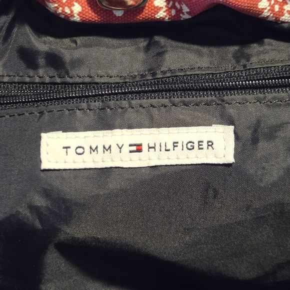 Tommy Hilfiger Floral Print Canvas Denim Braided Strap Bucket Tote Shoulder Bag - Picture 10 of 10